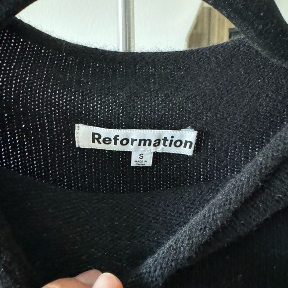 Reformation Corbetta Funnel Neck Cashmere Sweater Dress - Picture 4 of 6